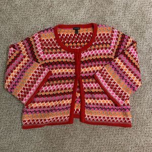 Madison 3/4 Flare Sleeve Crochet Sweater Sz L